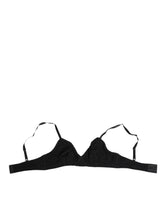 Dolce & Gabbana Schwarzer Spitzen-Dreieck-Bralette Kabellose Unterwäsche