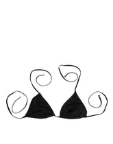 Dolce & Gabbana Schwarz bestickte Triangel-Badehose Unterwäsche