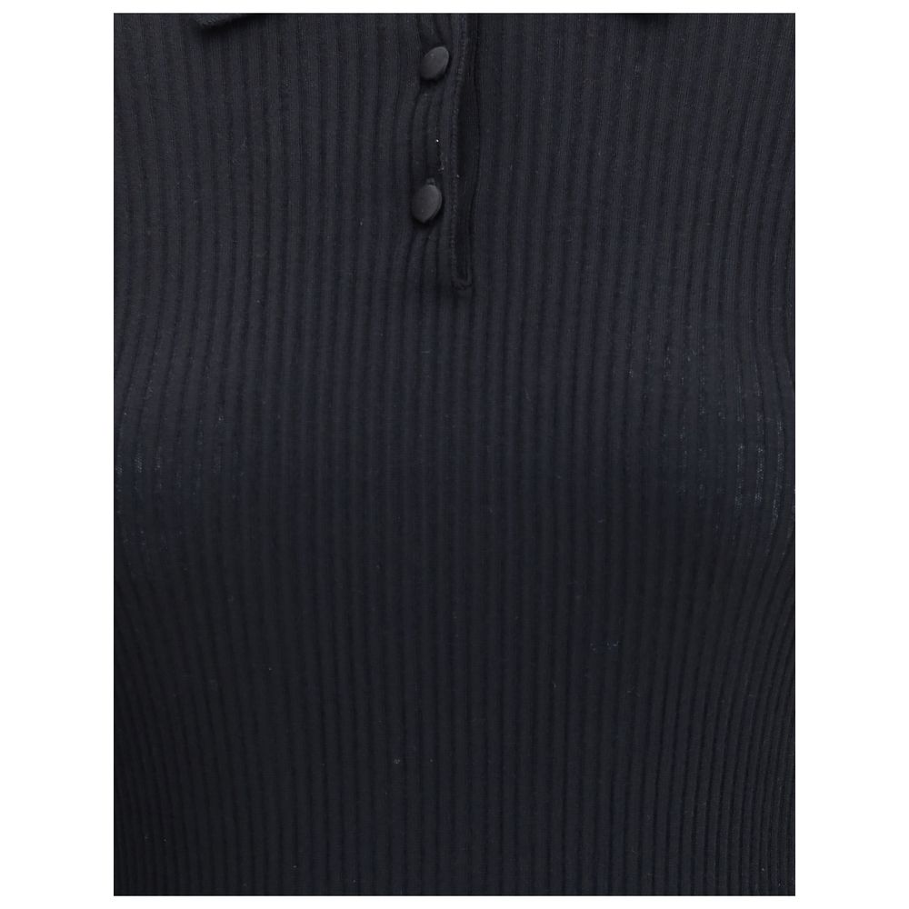 Dolce & Gabbana Schwarzes Kaschmir-Poloshirt