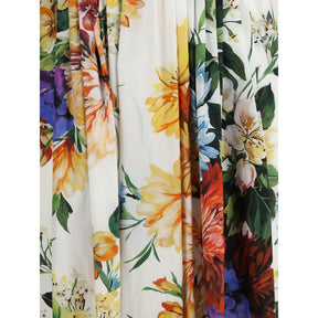 Dolce & Gabbana Blumenbouquet-Druck Chemisier-Kleid
