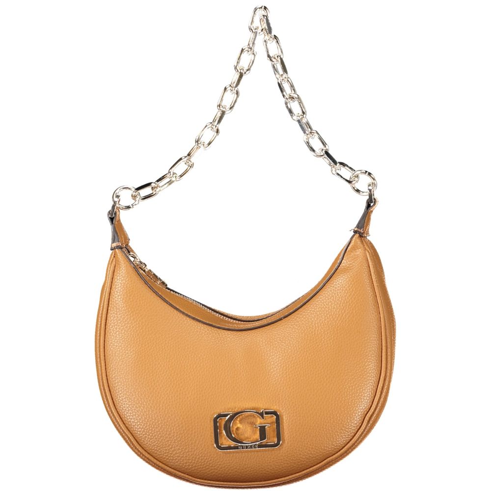 Guess Jeans Braune Polyethylen-Handtasche