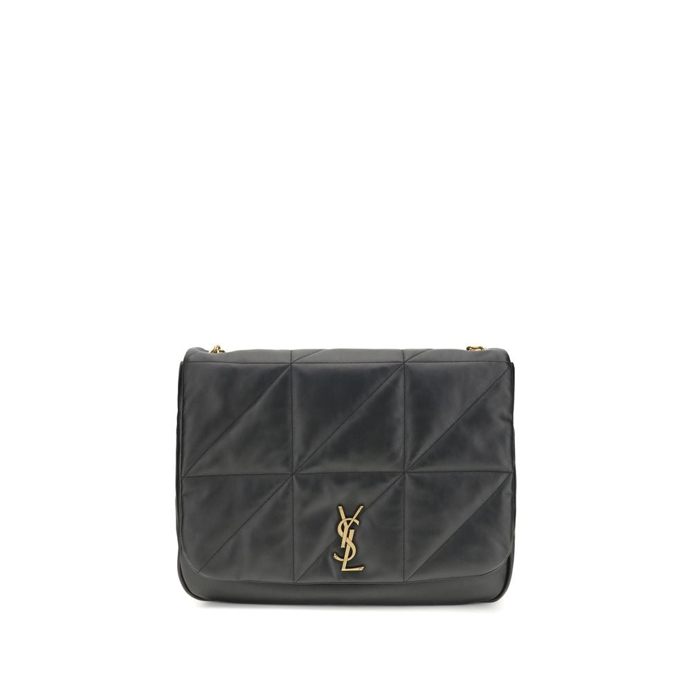 Saint Laurent Schultertasche aus schwarzem Lammleder Ovis Aries