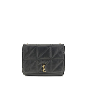 Saint Laurent Schultertasche aus schwarzem Lammleder Ovis Aries