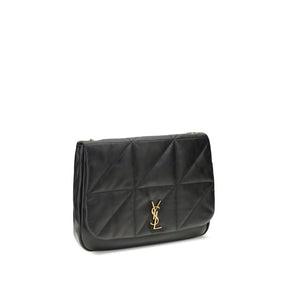 Saint Laurent Schultertasche aus schwarzem Lammleder Ovis Aries