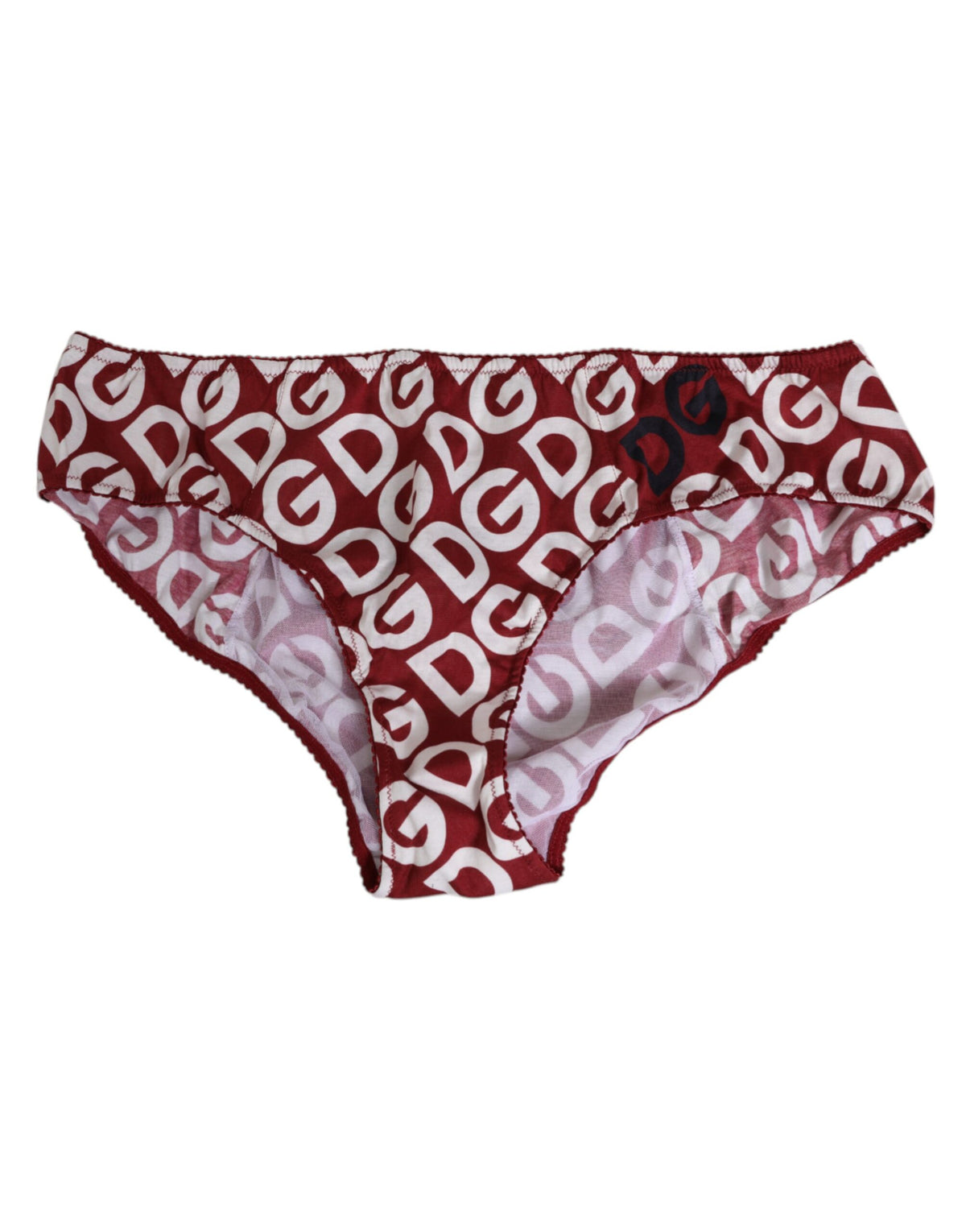 Dolce & Gabbana Bordeaux DG Logo Slip Bottom Brief Unterwäsche