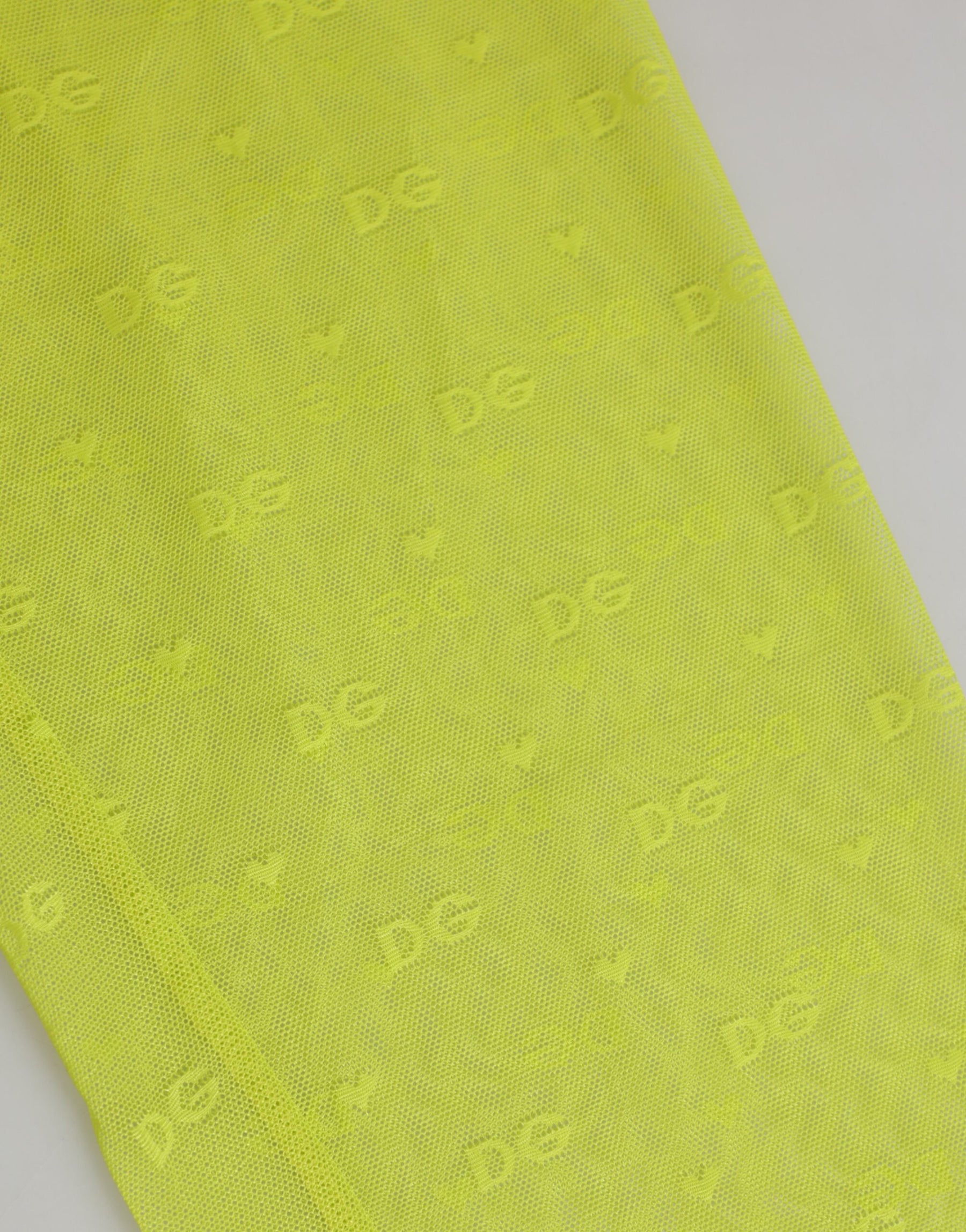 Dolce & Gabbana Neon Grün Nylon Logo Spitze Leggings Hosen Unterwäsche