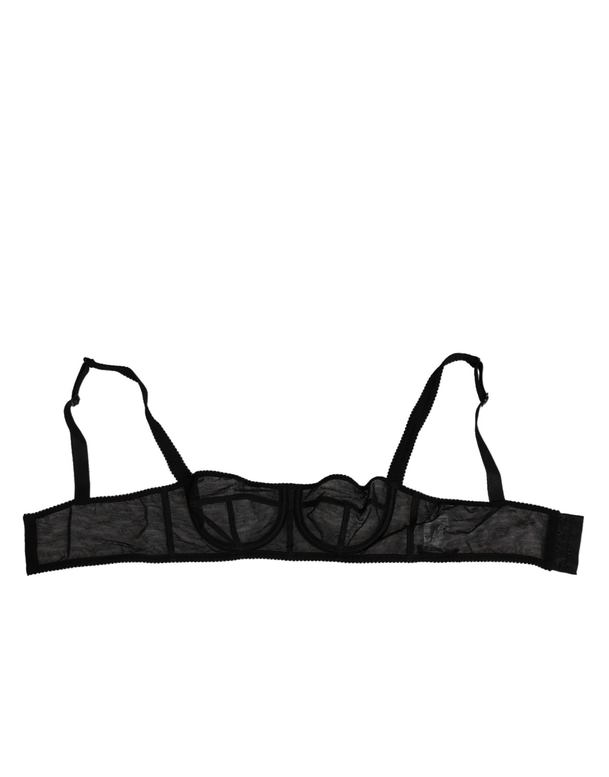 Dolce & Gabbana Schwarzer geblümter Bügel-Balconette-BH Unterwäsche