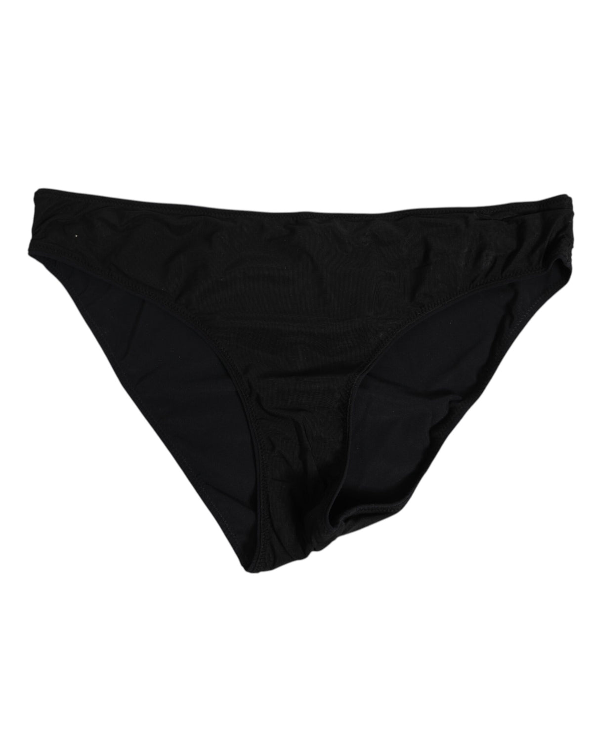 Dolce & Gabbana Schwarzer Nylon Stretch Slip Slip Frauen Unterwäsche