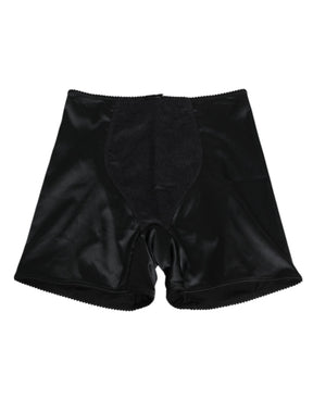 Dolce & Gabbana Schwarzer Seiden-Stretch-Slip Radfahren Frauen Unterwäsche