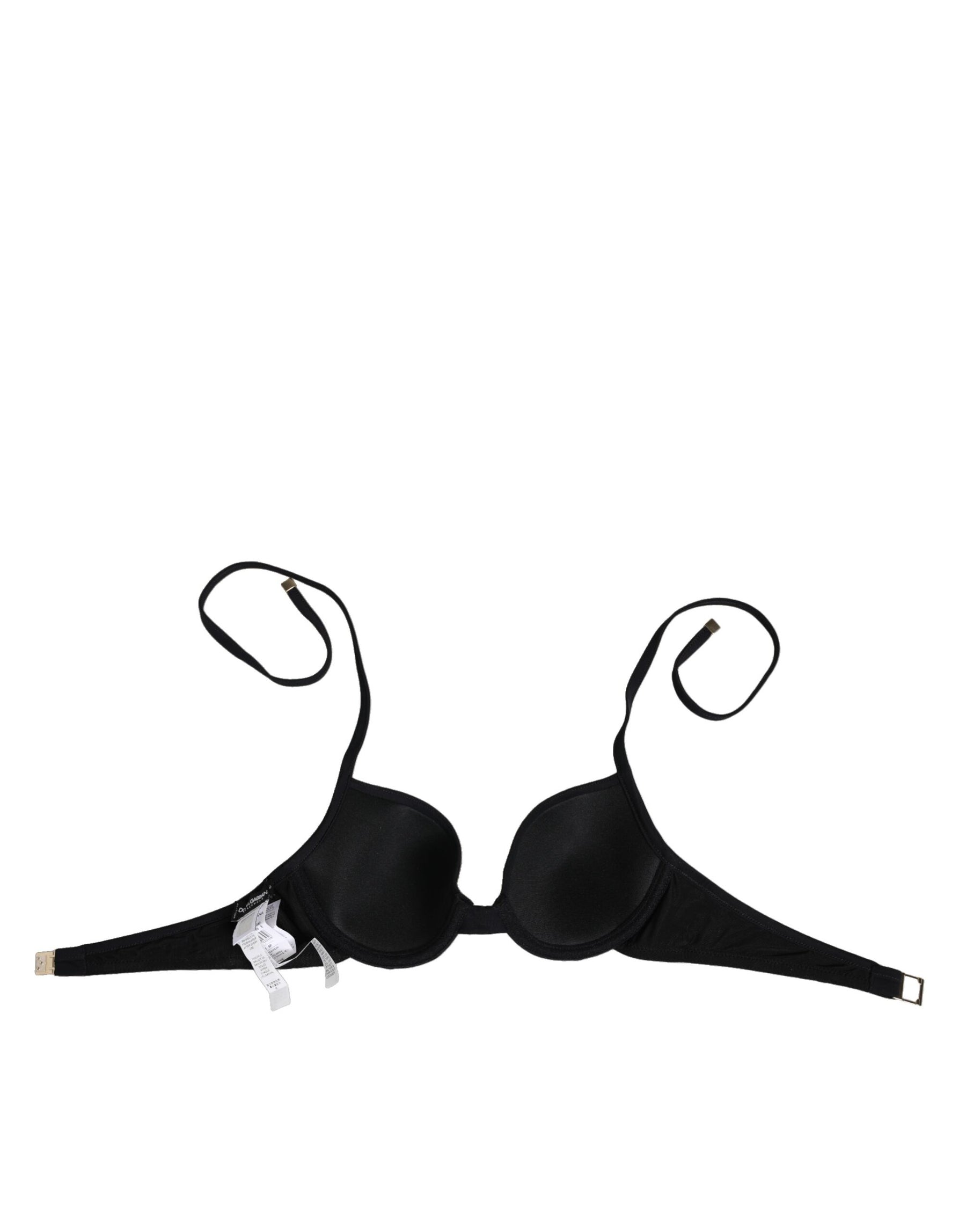 Dolce & Gabbana Schwarzer Bügel Push Up Balconette BH Unterwäsche