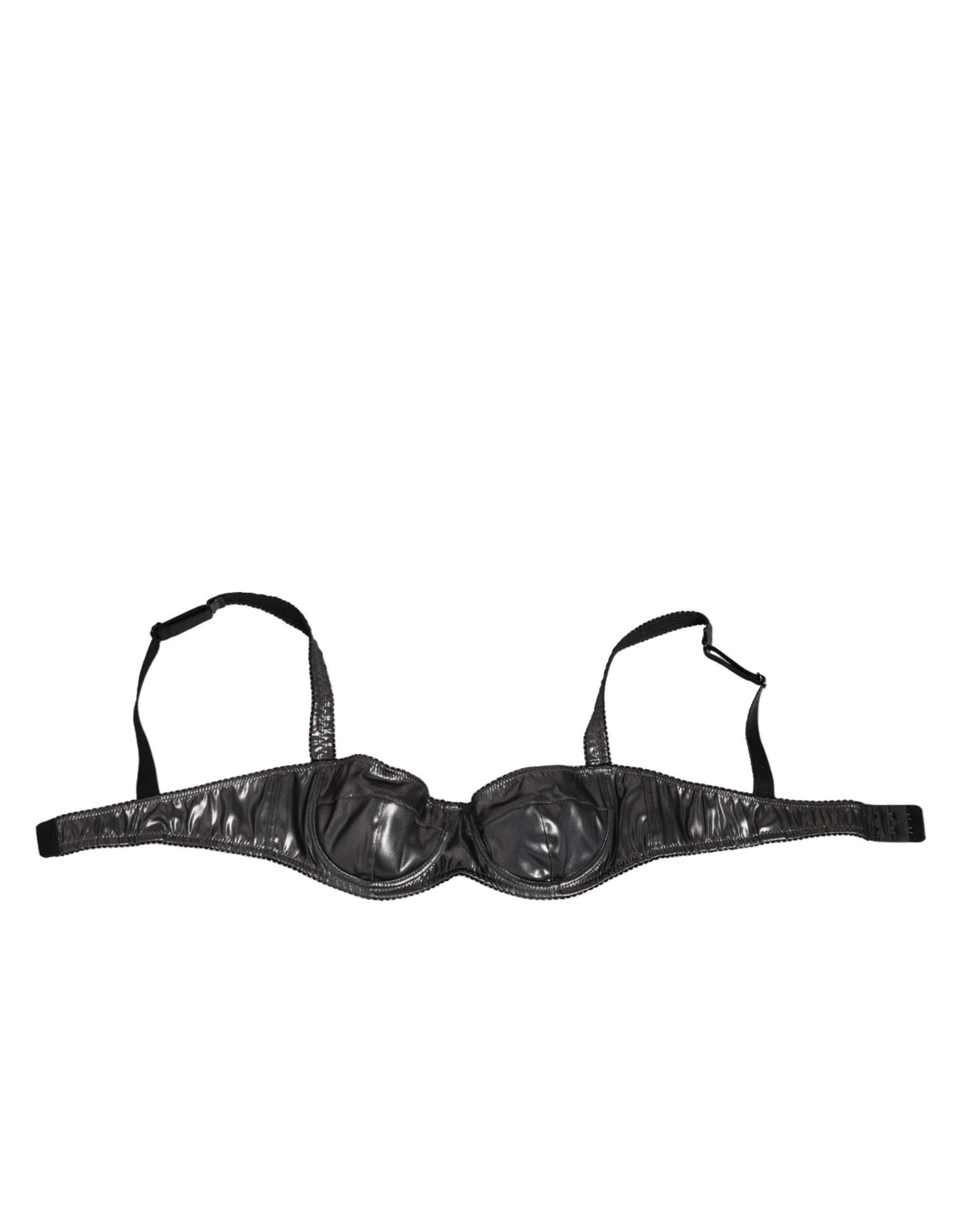 Dolce & Gabbana Schwarzer Acetat Stretch Balconette BH Unterwäsche