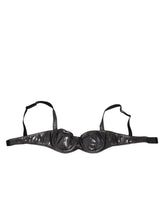 Dolce & Gabbana Schwarzer Acetat Stretch Balconette BH Unterwäsche