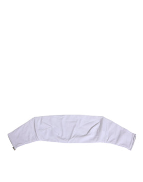 Dolce & Gabbana Weißes Nylon trägerloses Korsett Top Unterwäsche