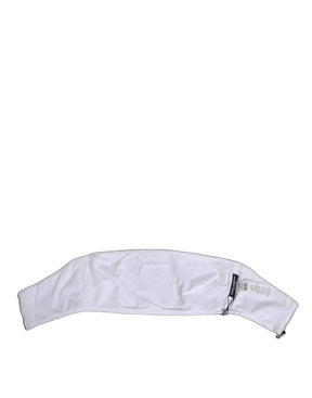 Dolce & Gabbana Weißes Nylon trägerloses Korsett Top Unterwäsche