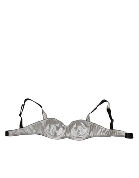 Dolce & Gabbana Grauer Acetat Stretch Balconcino BH Unterwäsche