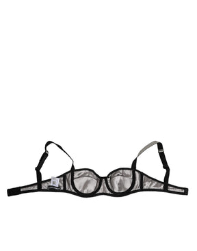 Dolce & Gabbana Grauer Acetat Stretch Balconcino BH Unterwäsche