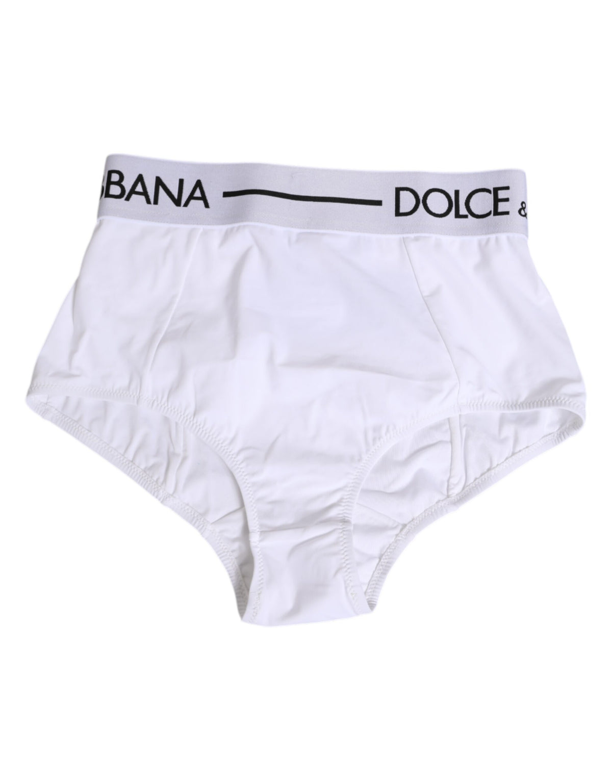 Dolce & Gabbana Weißes Nylon-Logo-Bundhöschen Unterwäsche