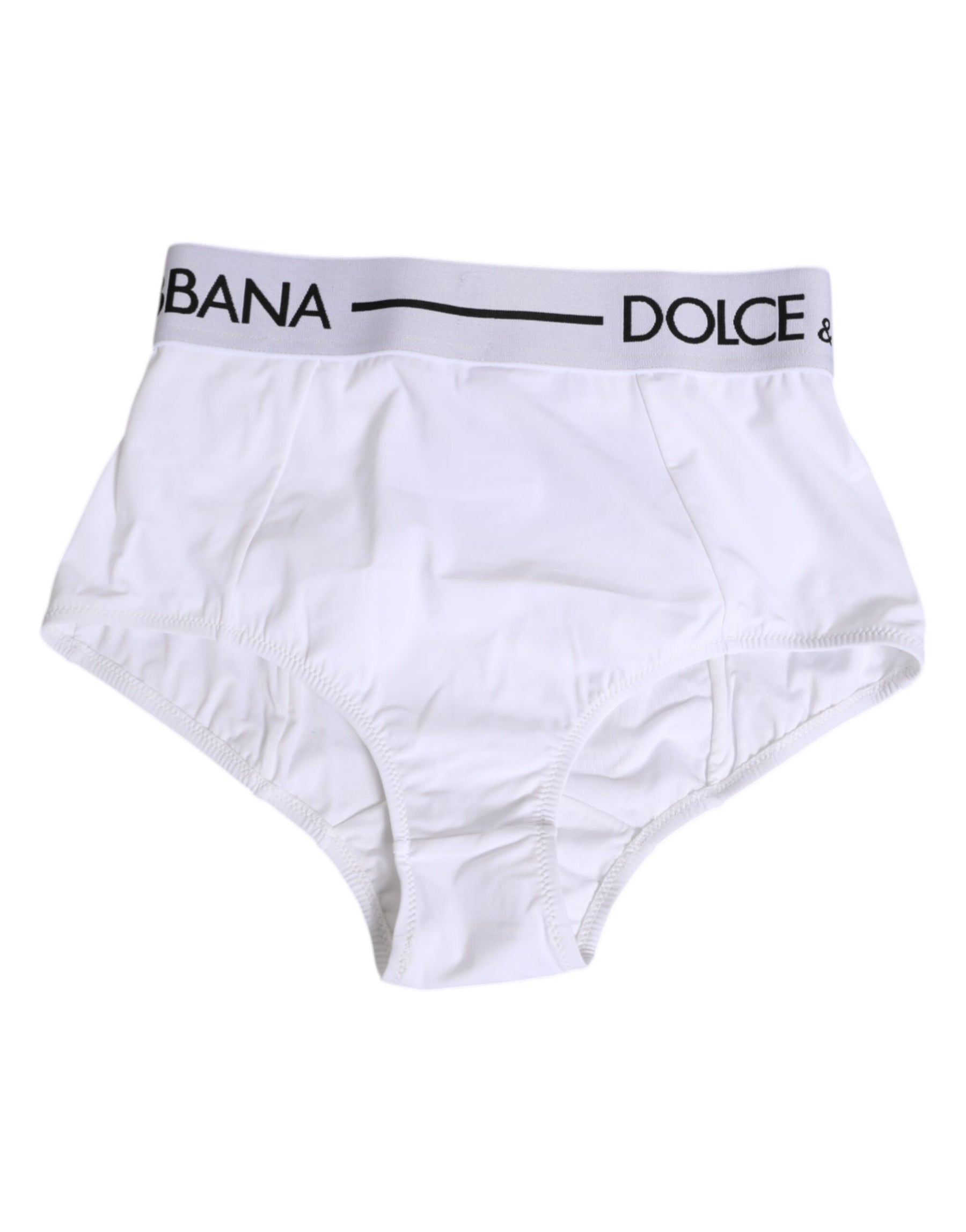 Dolce & Gabbana Weißes Nylon-Logo-Bundhöschen Unterwäsche