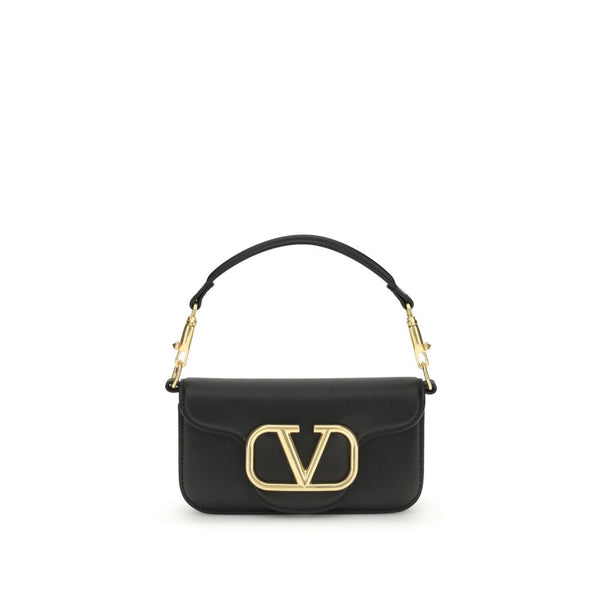 Valentino Garavani Schwarze Kalbshaut Bos Taurus Schultertasche