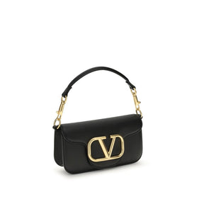 Valentino Garavani Schwarze Kalbshaut Bos Taurus Schultertasche