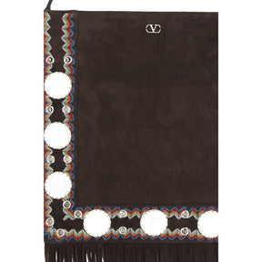 Valentino Garavani Braune Kalbsleder-Tasche Bos Taurus