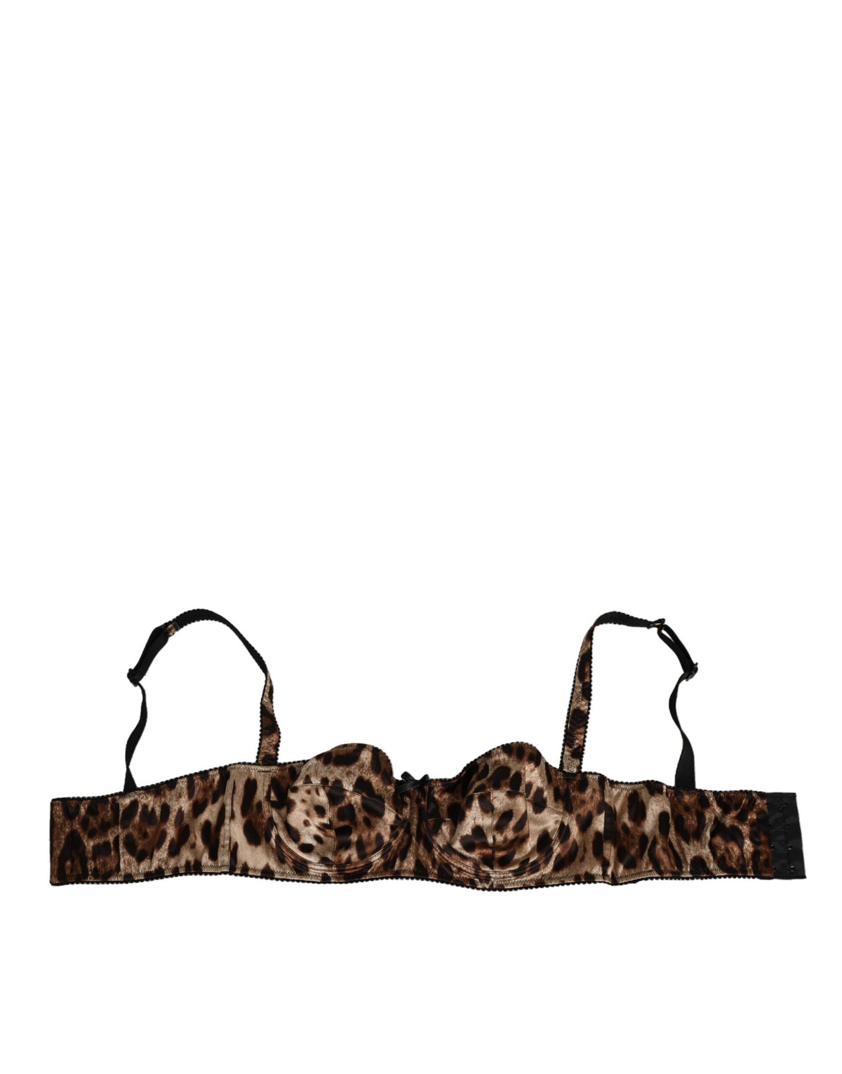 Dolce & Gabbana Brauner Leopard Seide Balconnet BH Unterwäsche