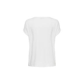 Only T-Shirt aus weißem Polyester