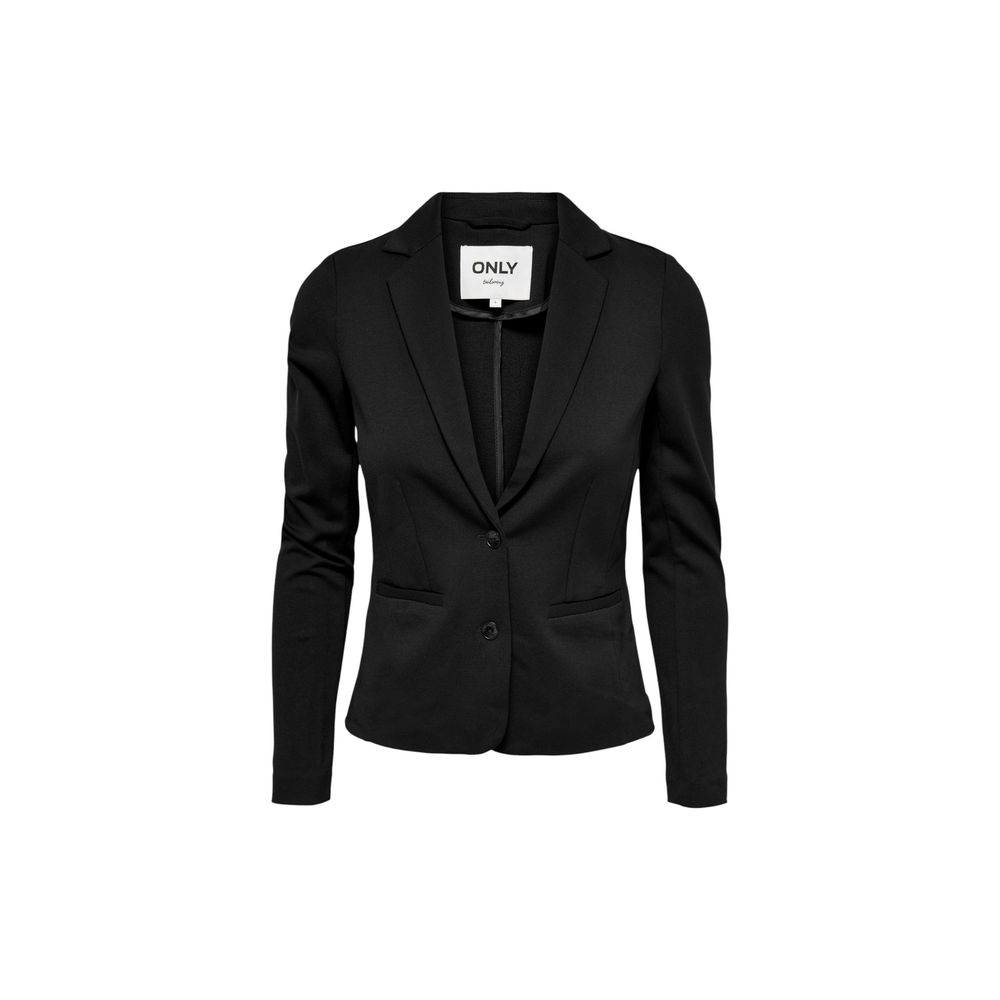Only Schwarzer Viskose-Blazer