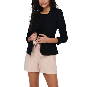 Only Schwarzer Viskose-Blazer