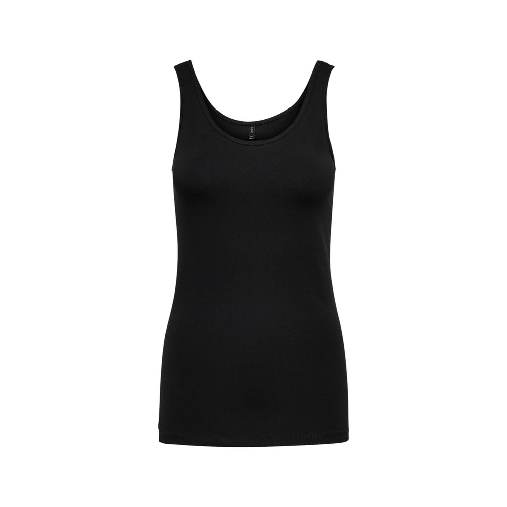 Only Schwarzes Baumwoll-Tank-Top