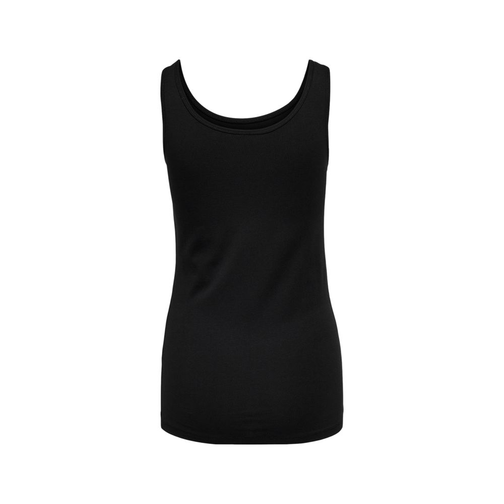 Only Schwarzes Baumwoll-Tank-Top