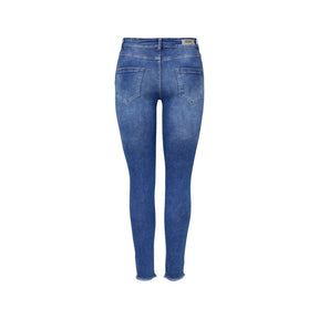 Only Blaue Baumwoll-Skinny-Jeans