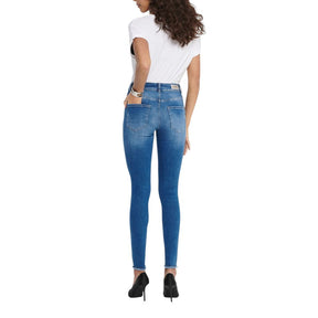 Only Blaue Baumwoll-Skinny-Jeans