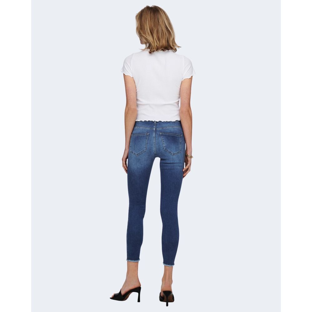 Only T-Shirt aus weißem Polyester