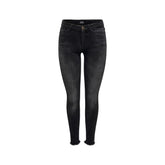 Only Schwarze Baumwoll-Skinny-Jeans