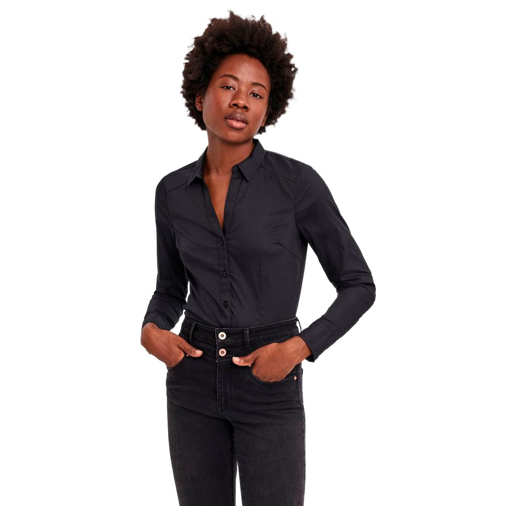 Vero Moda Schwarzer Baumwoll-Bodysuit