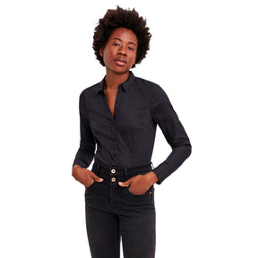 Vero Moda Schwarzer Baumwoll-Bodysuit