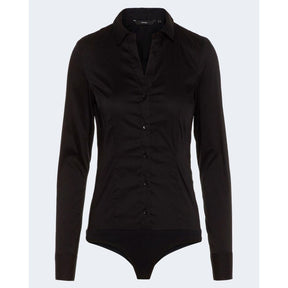 Vero Moda Schwarzer Baumwoll-Bodysuit