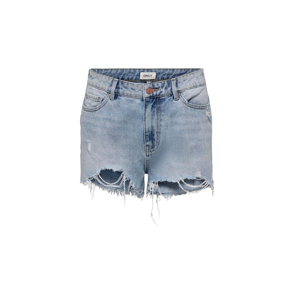 Only Hellblaue Baumwoll-Shorts