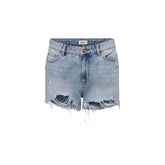 Only Hellblaue Baumwollshorts