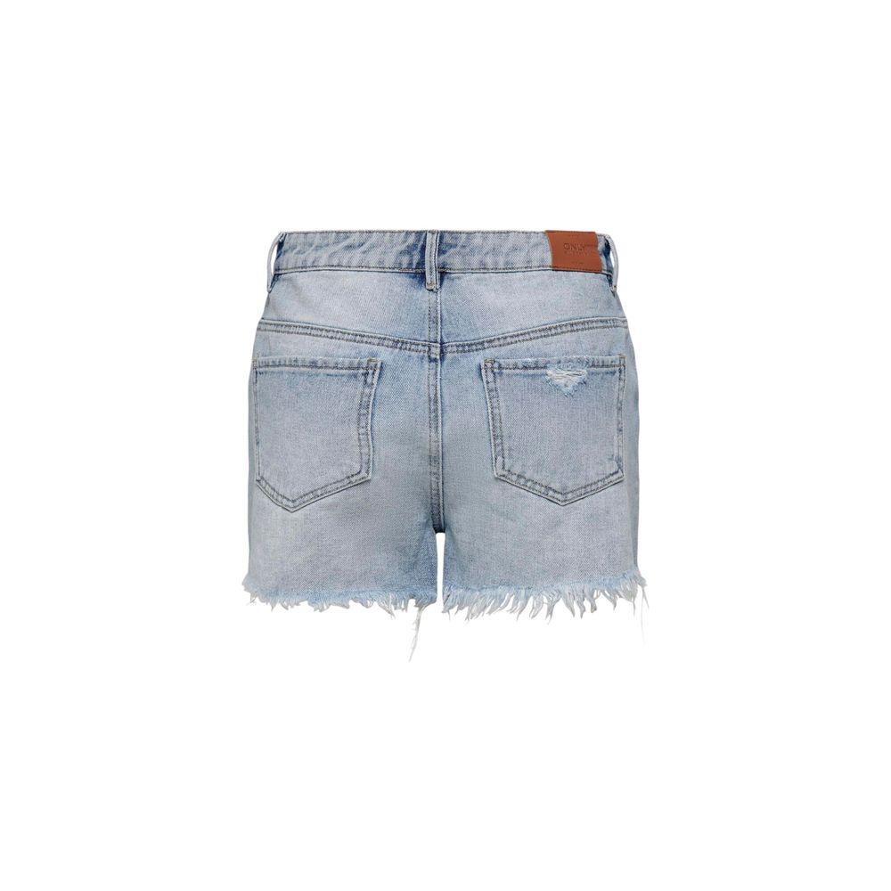 Only Hellblaue Baumwollshorts