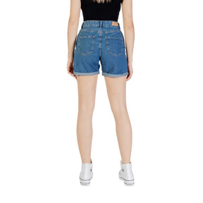 Only Blaue Baumwollshorts