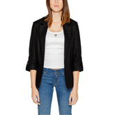 Only Schwarzer Leinenblazer