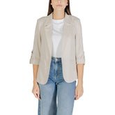 Only Beige Leinenblazer