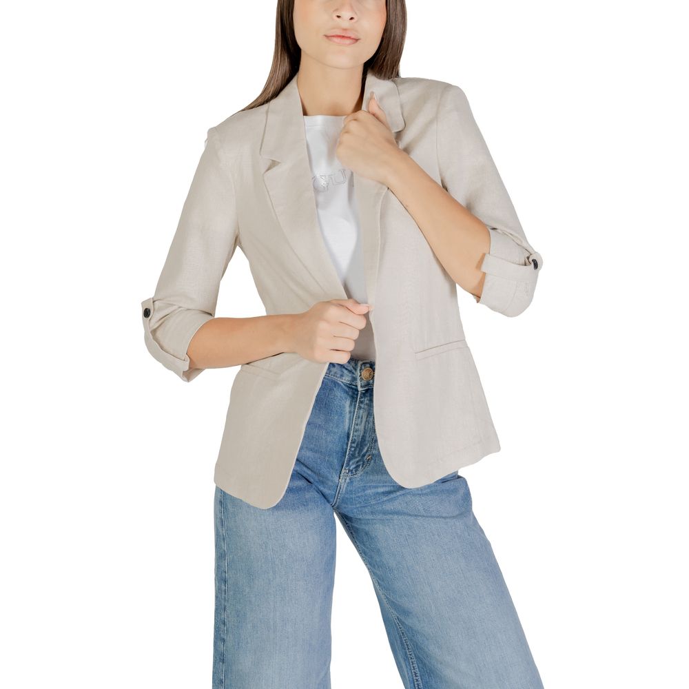 Only Beige Leinenblazer
