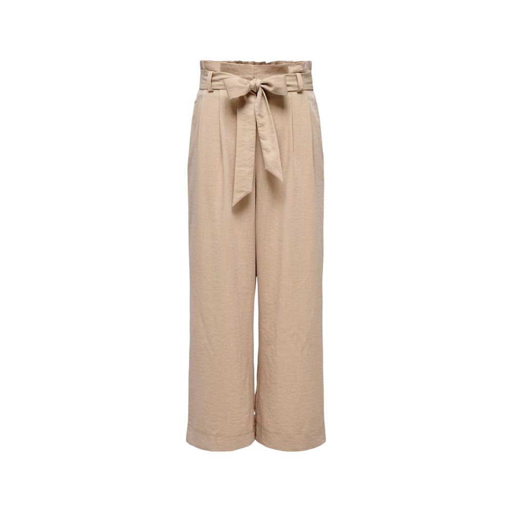 Only Beige Viskose-Hose