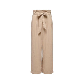 Only Beige Viskose-Hose