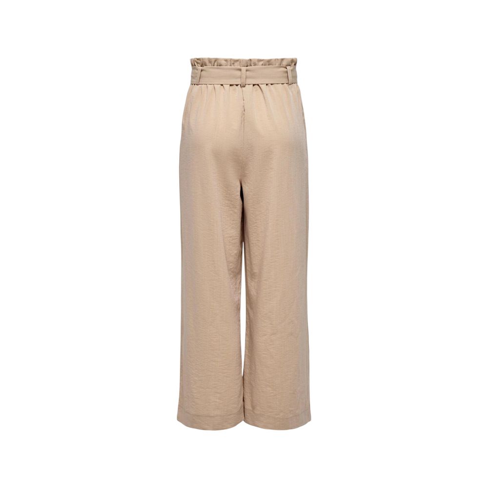 Only Beige Viskose-Hose