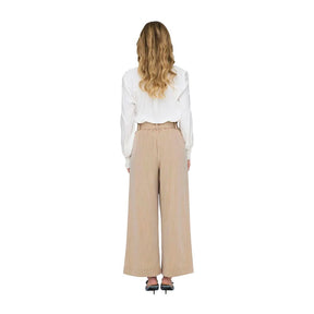 Only Beige Viskose-Hose