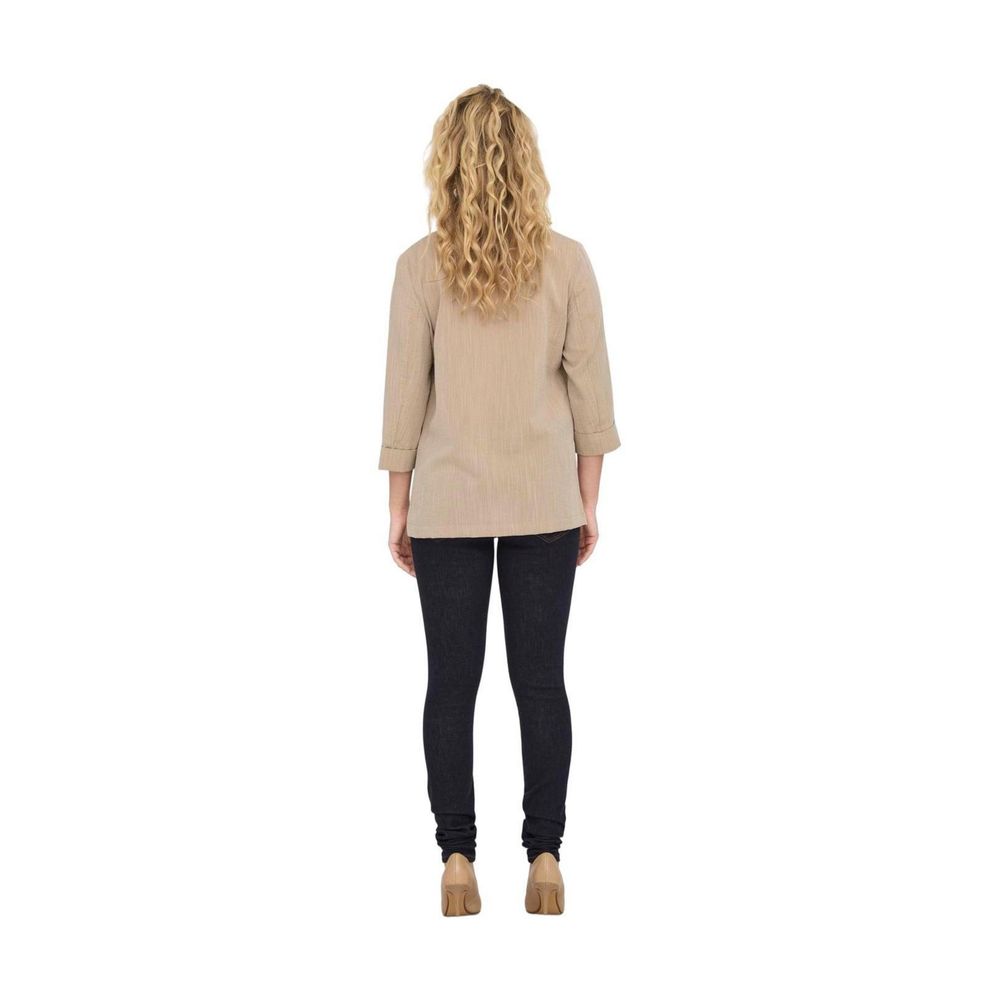 Only Beige Viskose-Blazer
